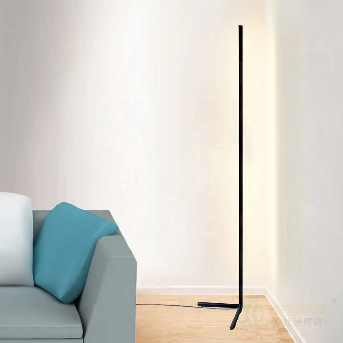 Умная напольная Светодиодная лампа Alexa RGB + IC для спальни гостиной водонепроницаемая современная Минималистичная с дистанционным управлением через приложение угловая