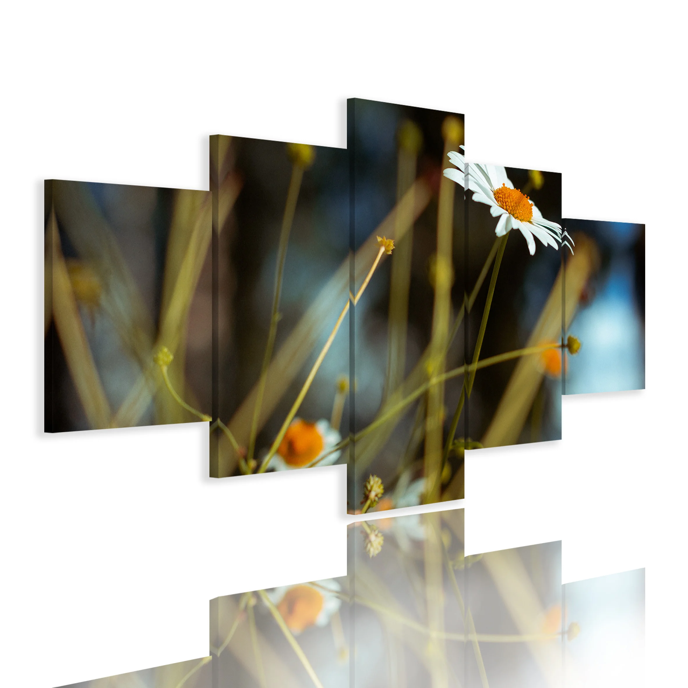 Canvas Printing Custom Oil Painting 5 Piece Large Wall Painting Flowers Paintings Art Sets