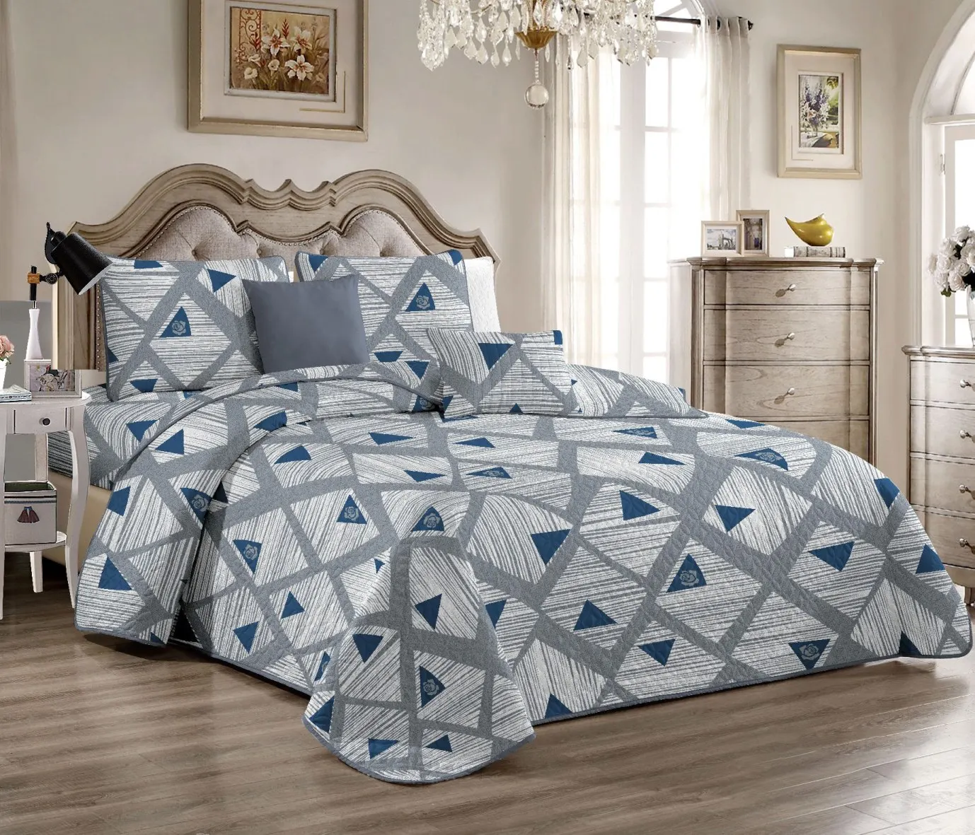 Aoyatex Печатных Лоскутное покрывало нового дизайна 5 шт./набор индивидуальный дизайн хлопок/поли-наполнитель печать одеяло