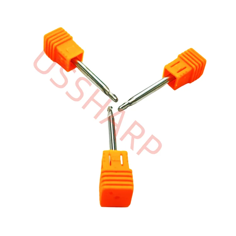 Hot Sale Carbide HRC55 Ball Nose End Mill R1.5*D4*6*50 for Aluminum for Milling Cutter CNC tools