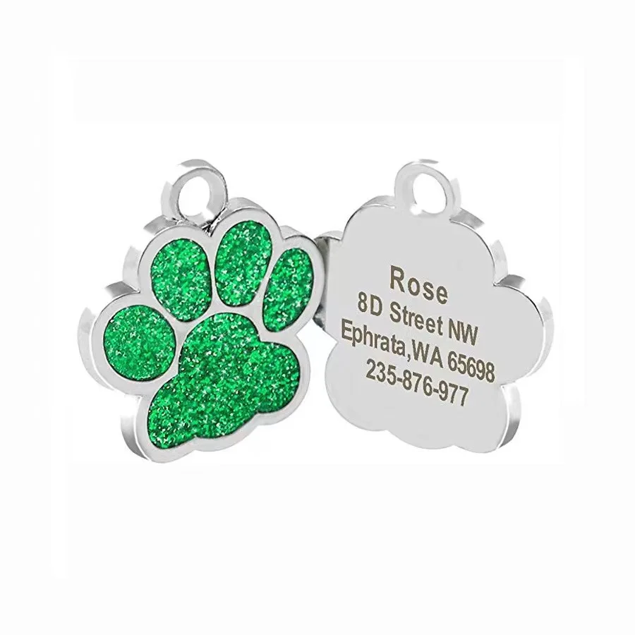 Factory direct custom logo pet metal pvc tag dog cat NFC identity name tags pet accessories
