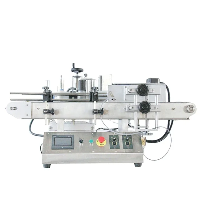 WANHE WH-120R Tabletop automatic round square water Plastic bottle sticker labeling machine