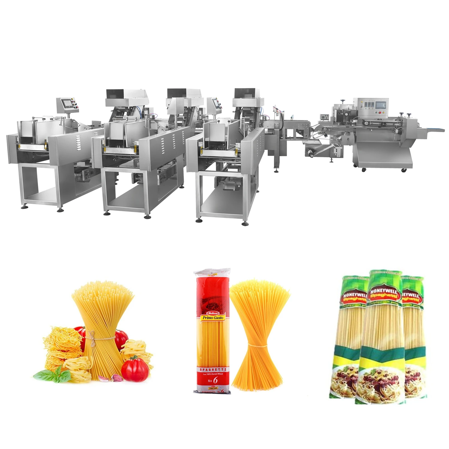 Multifunction Italian Pasta Horizontal Mutlu Spaghetti Packing Machine For Spaghetti