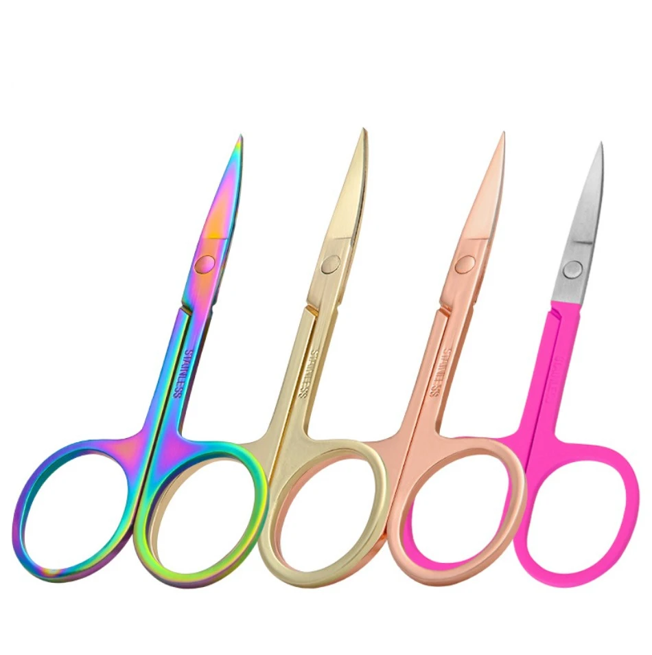 Wholesale High Quality  custom lash extension eye brow tools brow eyebrow lash eyelash scissors