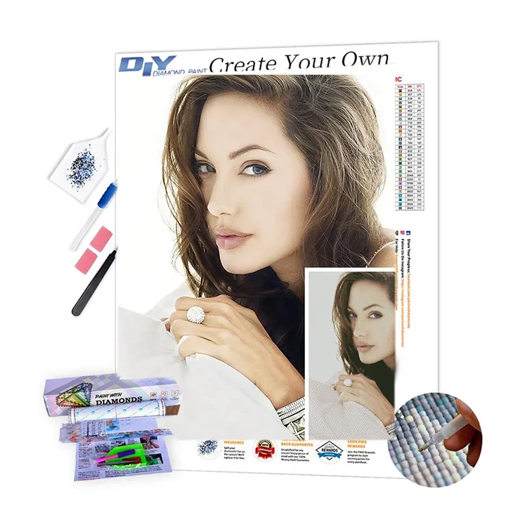 OEM characters and animals  Full Drills crystal  Photo Custom Embroidery 3D 5D Diamond painting kits DIY Arts Craft Gift