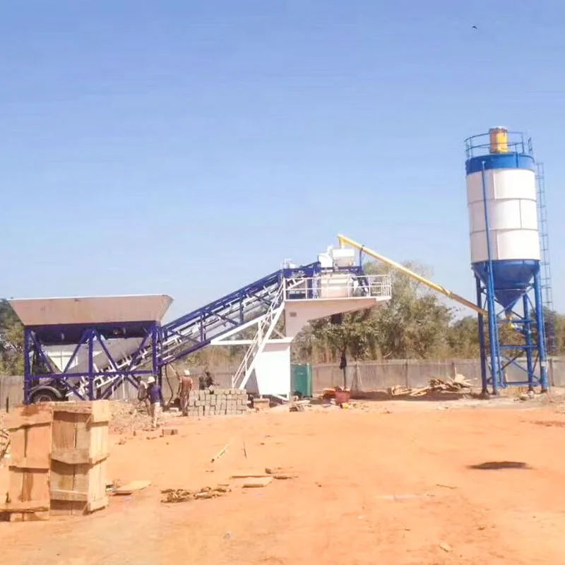 HAMAC YHZS50 China manufacturer hot sale mini mobile premix concrete batching mixer plant