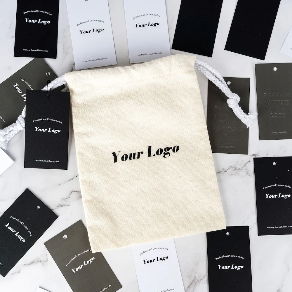 High Quality Plain Canvas Shopping Packaging Organic Cotton Drawstring Dust Bag
