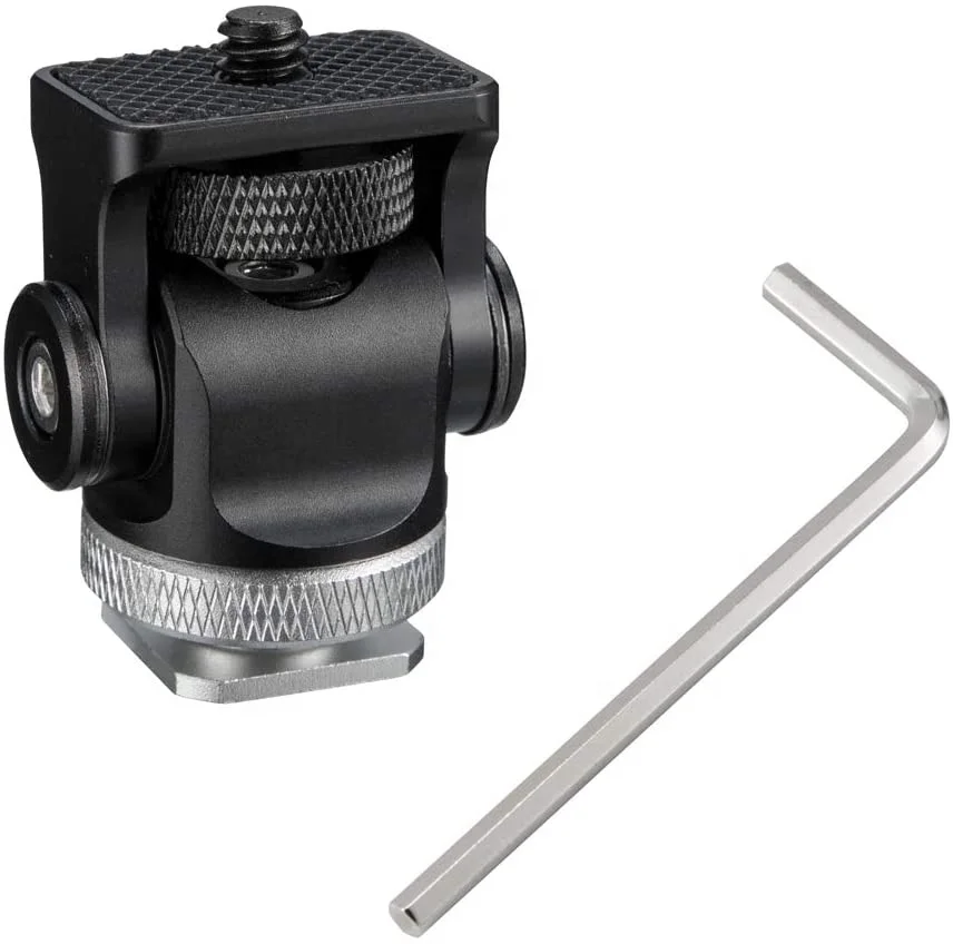 Mini Hot Shoe Adapter Stand Field Monitor Mount Monitor Holder Vlogger Monitor Mount Snail Head Holder Cold Shoe Mount