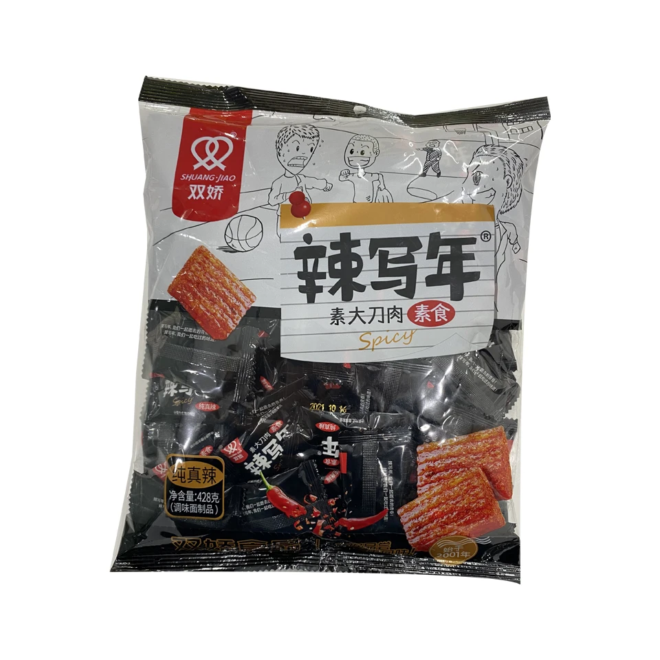 Chinese hot chili food soybean products Dadaorou delicious gluten latiao snacks spicy strip