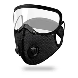 hot sell Outdoor cycling mask Five Layer Filter With Carbon Cloth Maskes Fashion Sport motorcycle face mask With Valve
