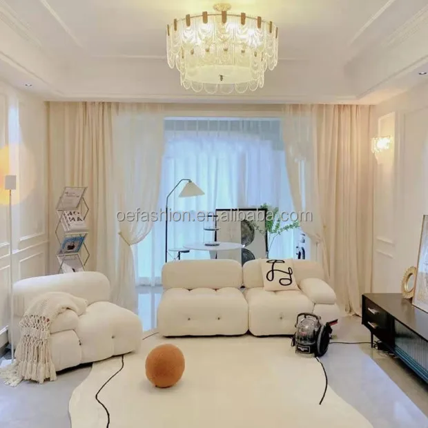 OE-FASHION Nordic living room ins Italian minimalist double three-person bread cube free module sofa