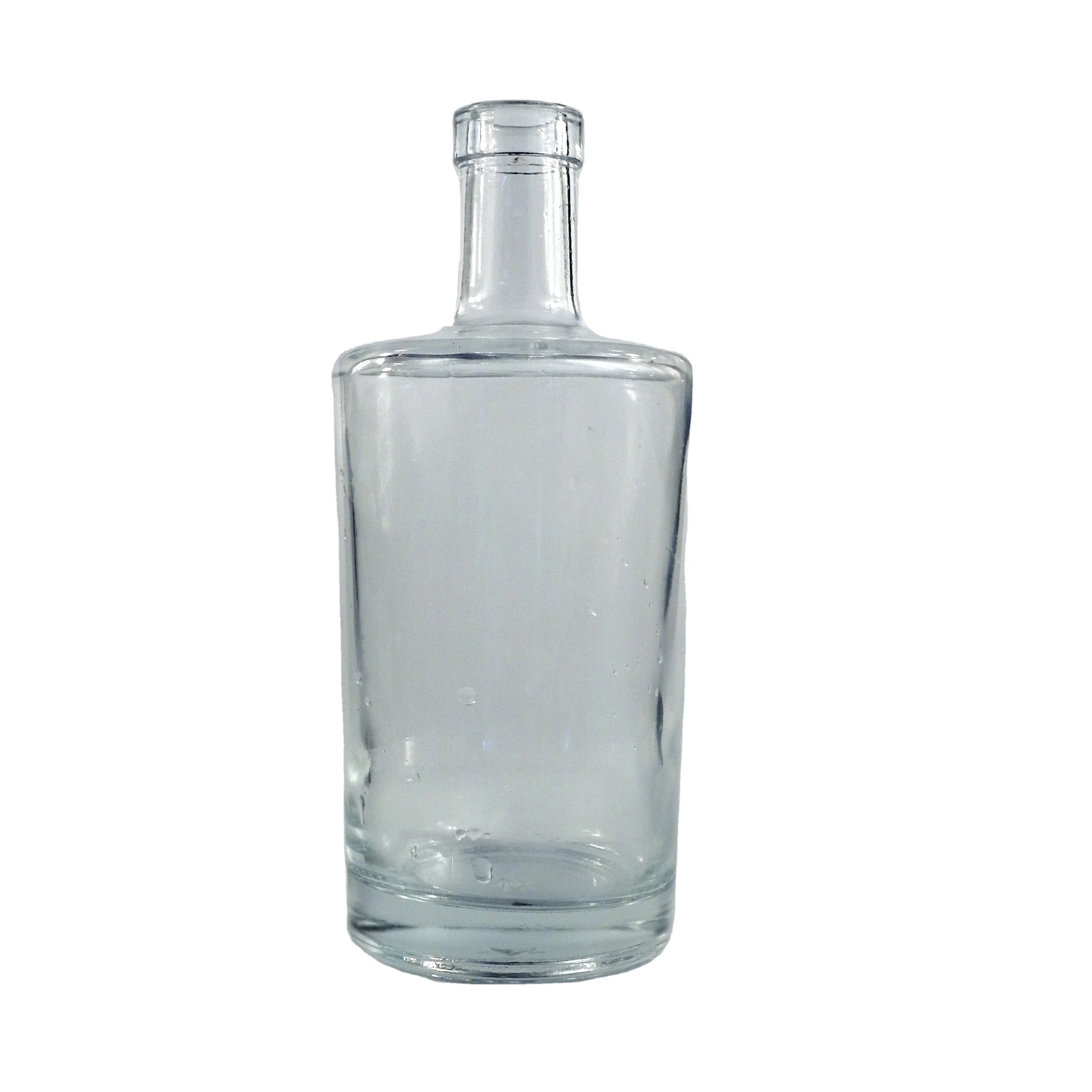 Luxury Custom 500ml 750ml Volcano Bottom Glass Bottle for Liquor Wine Spirit Vodka Whisky Gin Brandy Xo with Cap wooden cork