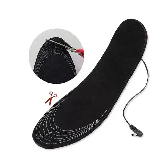 2020 New Design Electric Heat Moldable Insole Winter Croppable Heated insole With USB Interface