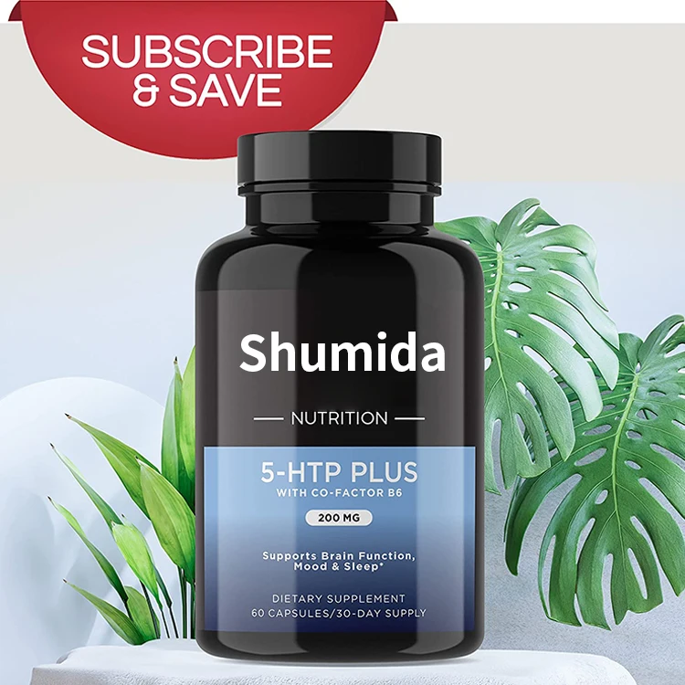 5-Hydroxytryptophan 5HTP capsules Vitamin B6 Supplements for Relaxed Mood