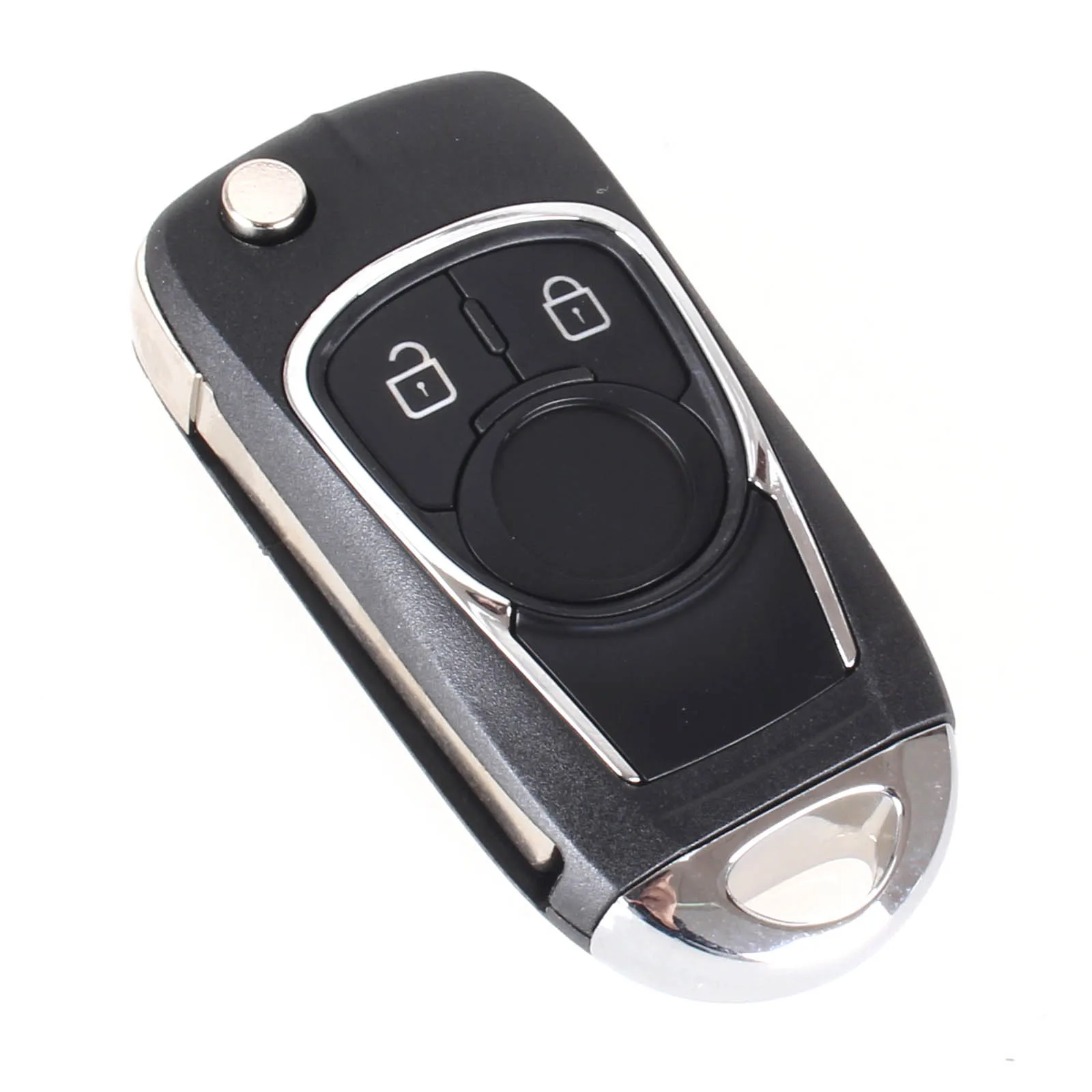KEYYOU 2 Buttons Modified Flip Folding Remote car Key Shell Keyless Case For Chevrolet Epica Lova Cruze For Buick HU100 Blade