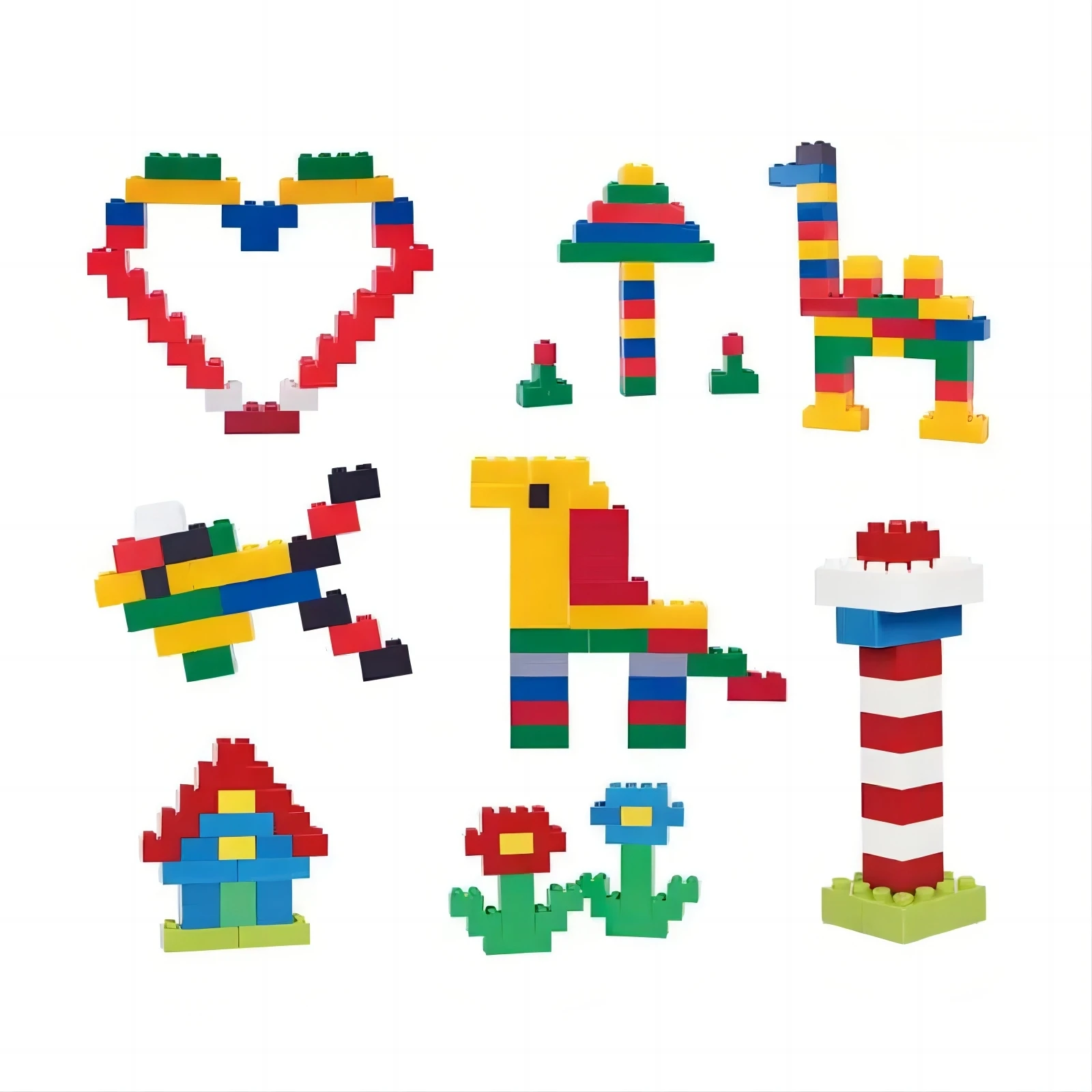 Custom Kids Educational Classic Construction Bricks Toys Kits Assembly ABS Plastic 1000PCS Building Blocks Toy Set