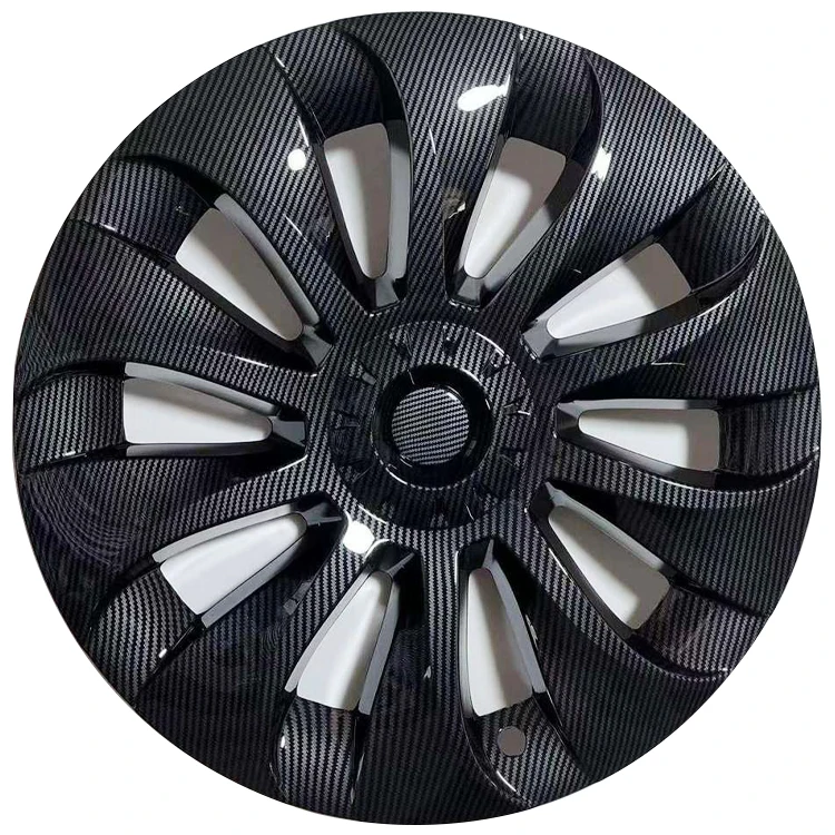 Car Accessories Easy Installation ABS 20 Inch  Wheel Cover 20 inch Hubcaps For Tesla Model Y 2019- Matte Black 4Pcs