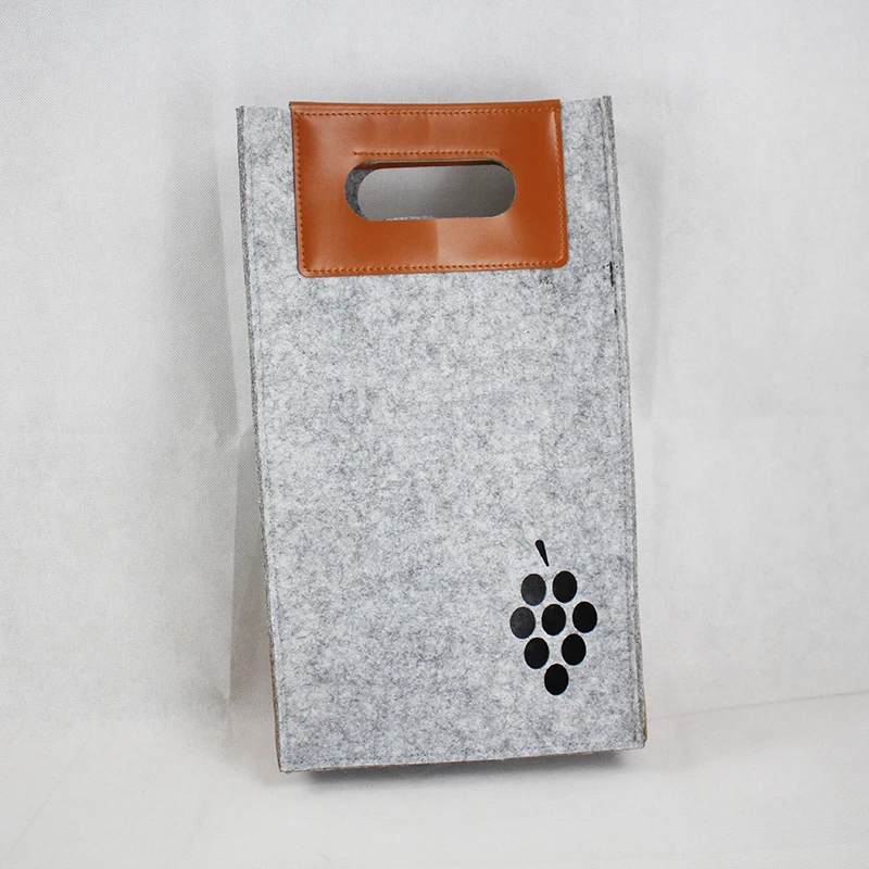 Hot Sell handmade Felt Wine Bottle bag