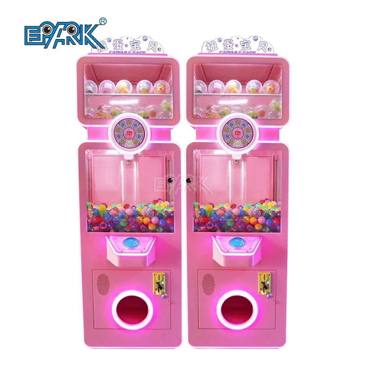 Coin Operated Automatic Capsule Toys Machine For Kids Double Deck Gumball Vending Machine