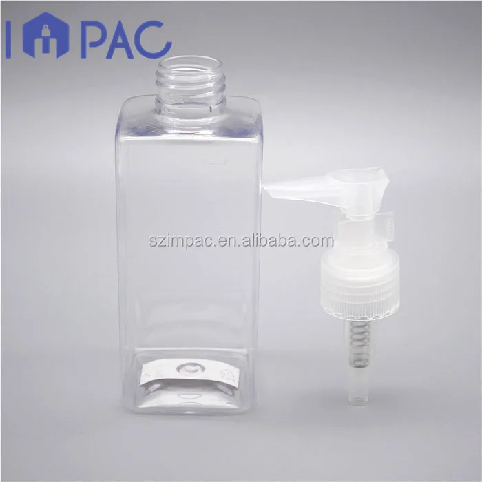 Wholesale plastic hair care bottles packaging with shampoo dispenser