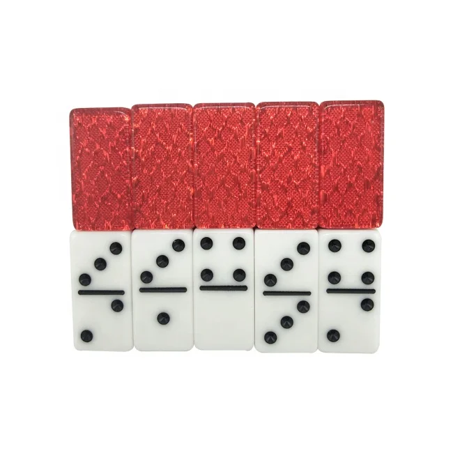 Акриловый набор домино игровой профессиональное Two Tone 28 дважды шесть