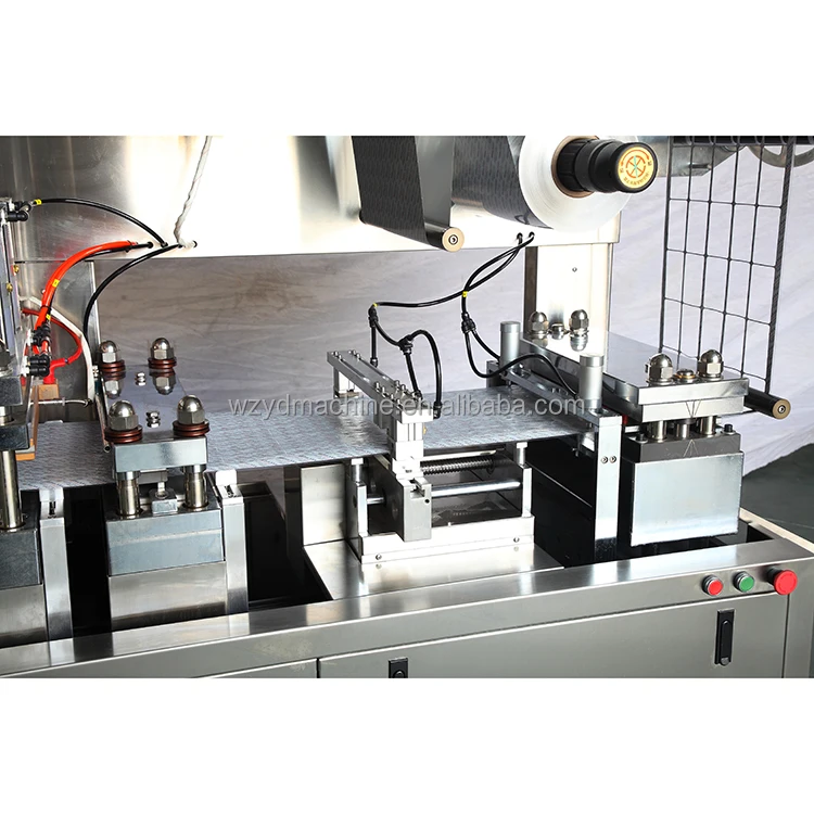 DPP420 Automatic High Speed Eyemark Servo Motor Camera Inspection Blister Packing Machine For Tablet Capsule Liquid Jam Sauce