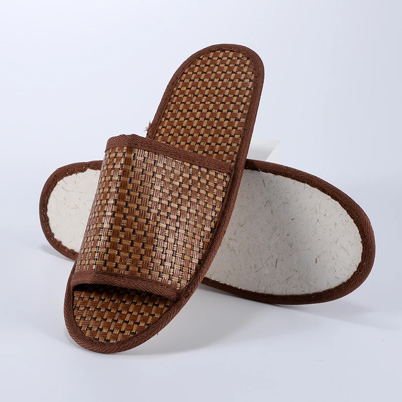 Eco Friendly Hotel Disposable Grey Slippers For Men