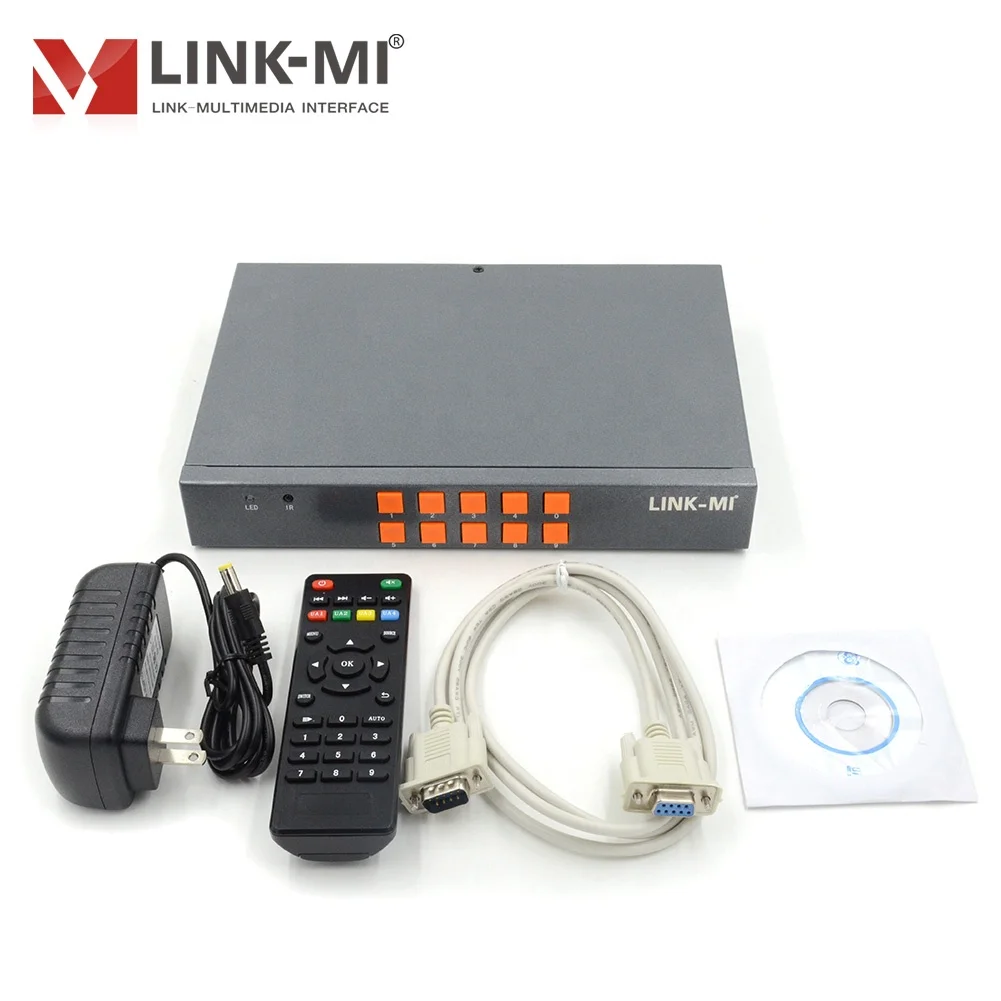LINK-MI 2x1 Multi-viewer with HDMI CVBS VGA signal 6 in 2 out Multiplexer Video Processor HD Synthesizer Support PIP POP Roaming