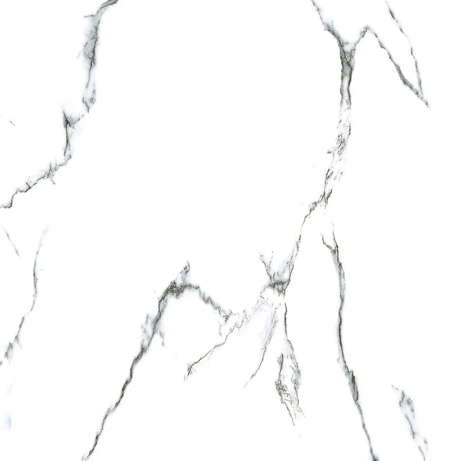 Floor Full Polished White Marble First Choice Glazed Porcelain Tile