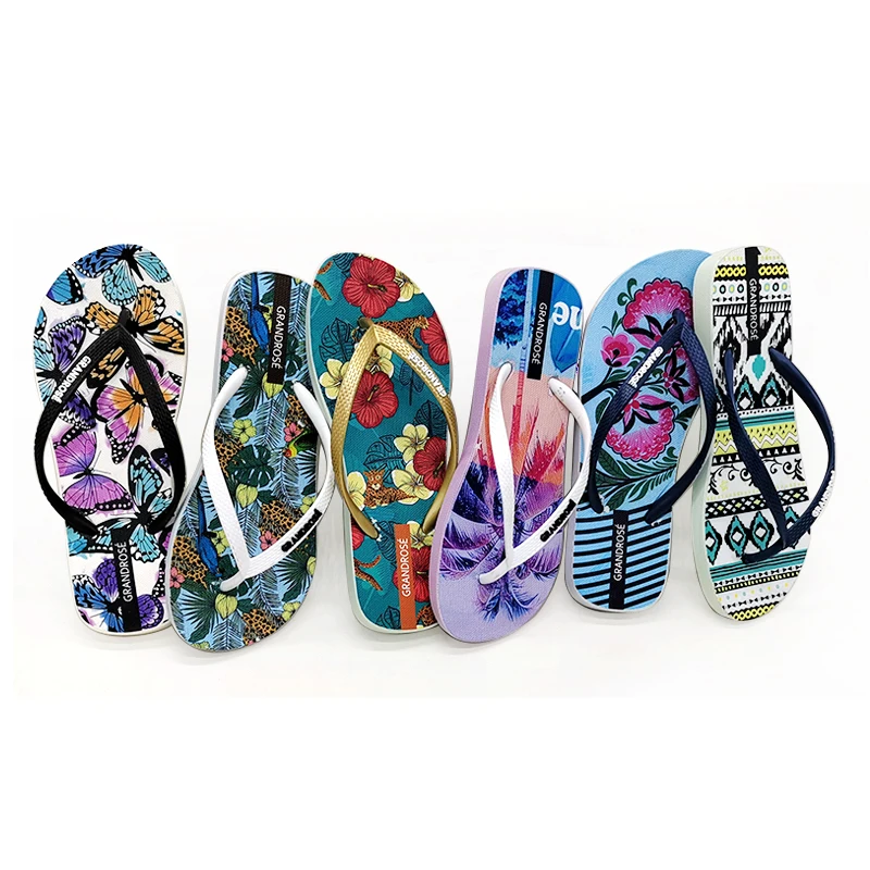 GRS 2023 Latest women flip flop Fashion Designs rubber flipflop