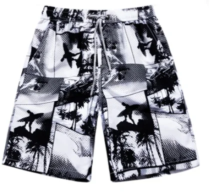 Custom Fashion Cheap 100%Polyester Nylon Printed Mens Swimming Beach Shorts