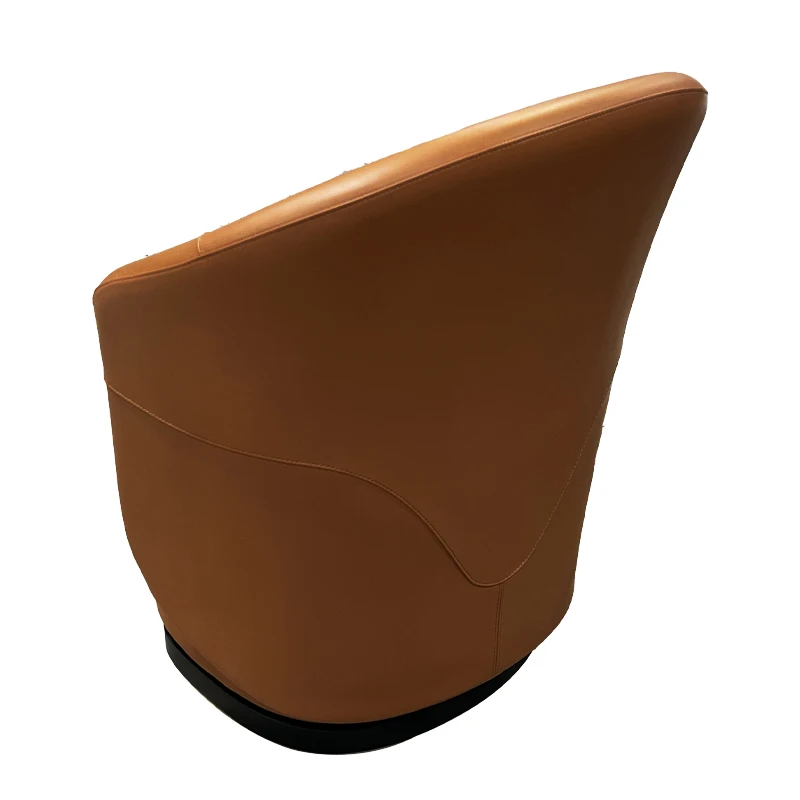 French Luxury Bedroom Swivel Chair with Minimalist Backrest Dressing Chair Customisable Small Sofa Home Furniture