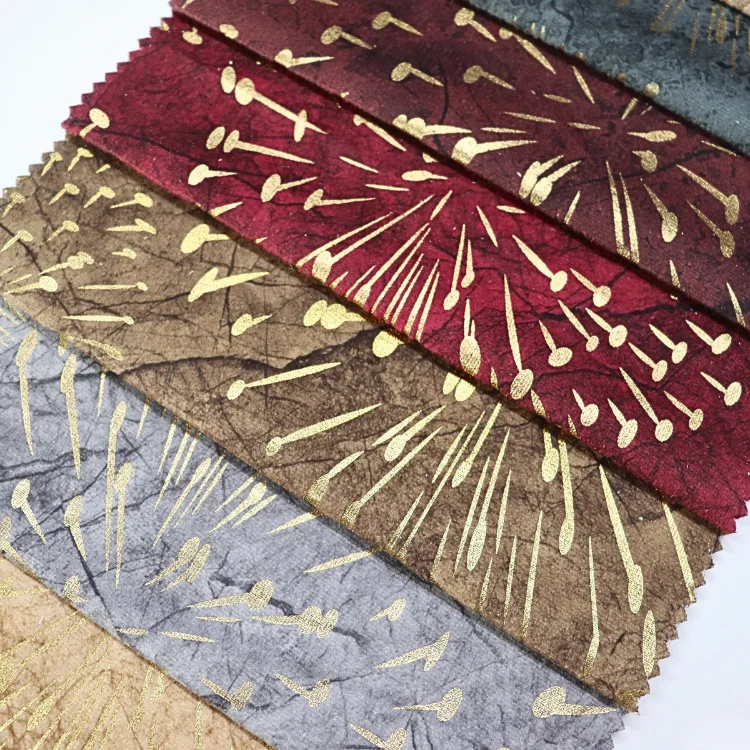 high quality bronzing velvet upholstery fabric for sofa furniture  cover