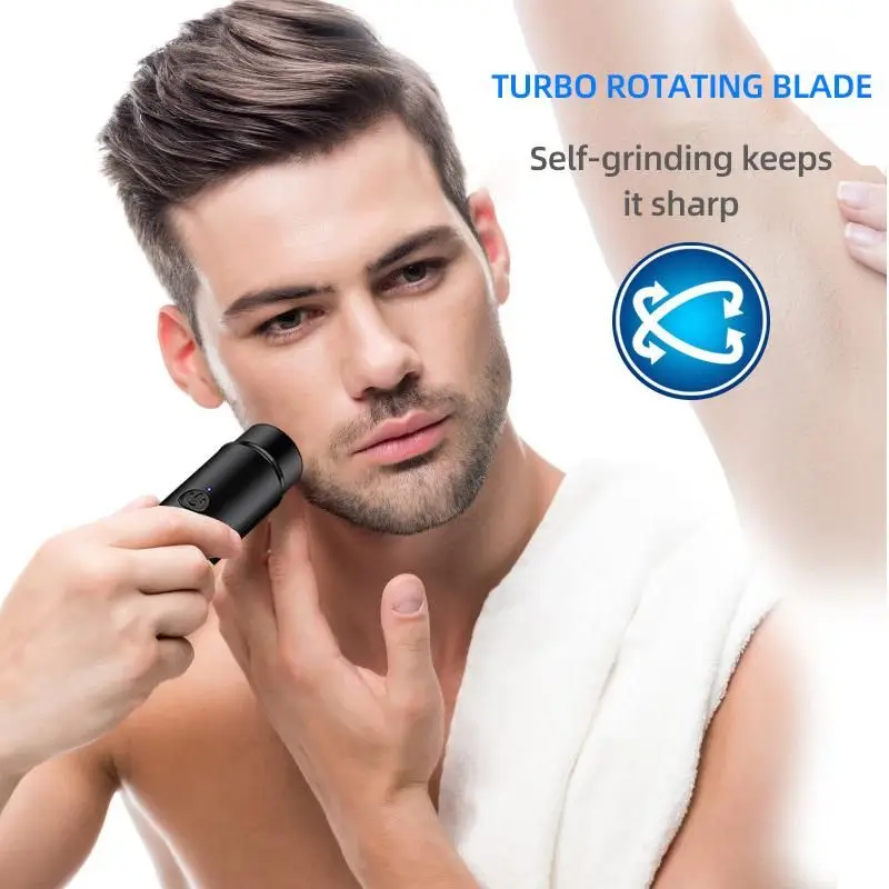 2024 Mini Shaving Machine For Men Profesional Portable Shaver Barbeadores Mini Electric Shaver