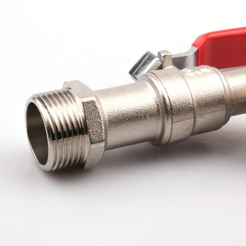 Латунный кран OUKE с никелевым покрытием, латунный водопроводный кран с длинной ручкой для стиральной машины