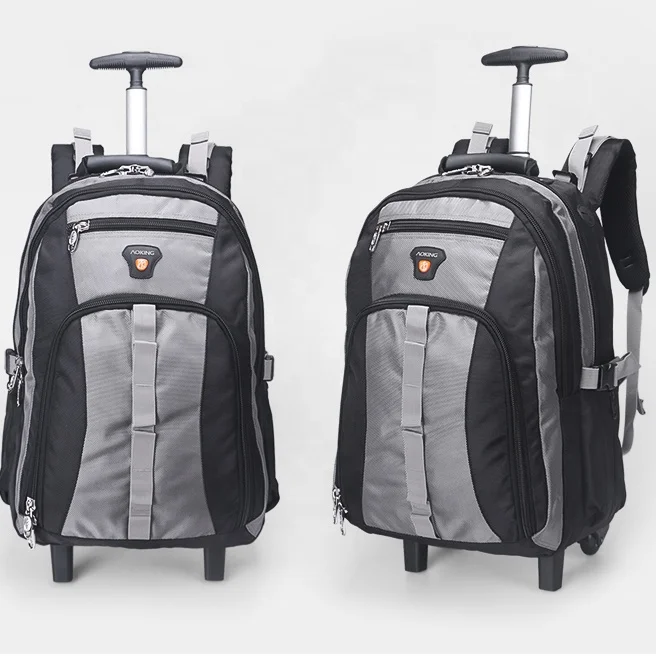 Clearance sale multi-color optional waterproof lightweight 18 /20/22 inch double handle rolling wheeled laptop travel backpack