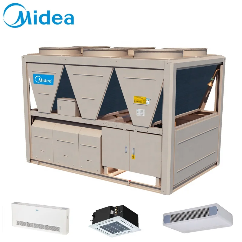  Midea hvac система большой емкости с Воздушным Охлаждением Прокрутки Охладитель Воды для инженерного