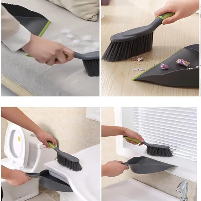 Dustpan Broom Plastic Dustpan with Brush Set Hand Broom and Dustpan set for Indoor and kitchen use