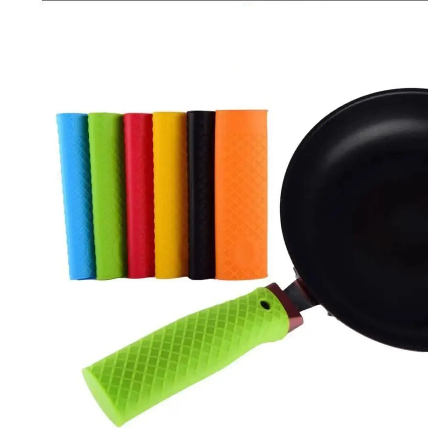 Hot Handle Bracket Silicone Pot Lid Silicone Pot Handle Sleeve Skillet Handle Cover Cast Iron Skillet Cover