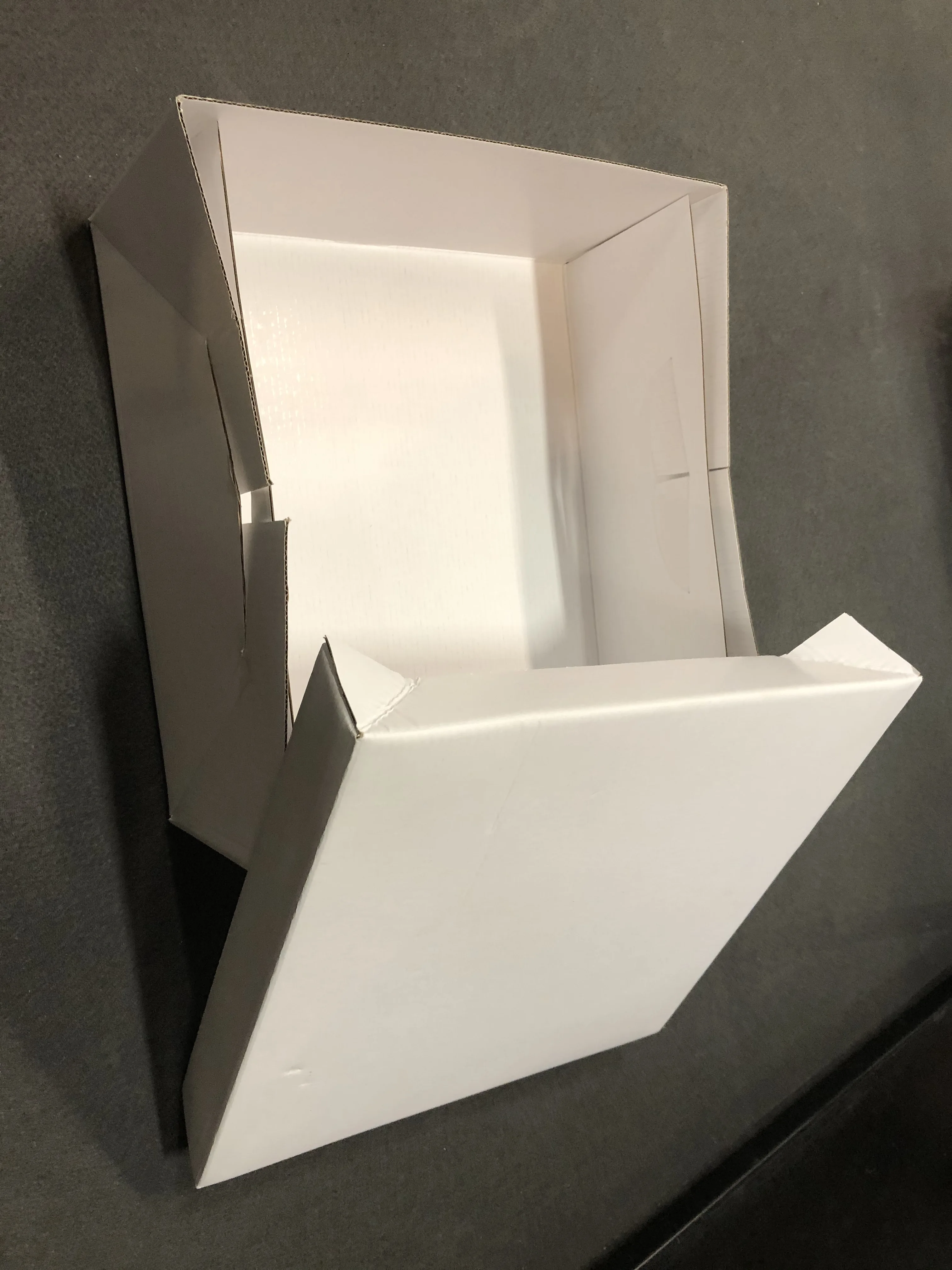Коробки для белого торта с окном 19x14 дюймов коробки печенья 2 счетами Кондитерские шт. поставщик фабрики
