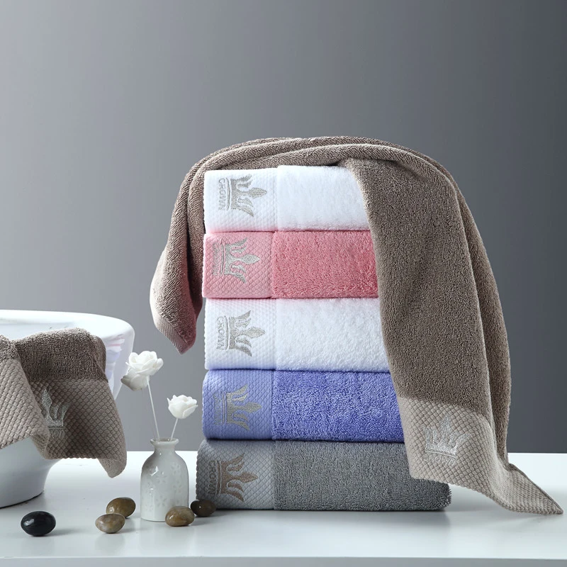 
China Wholesale Cheap 600 Gsm 100% Cotton Solid Color Dobby Bath Towel 