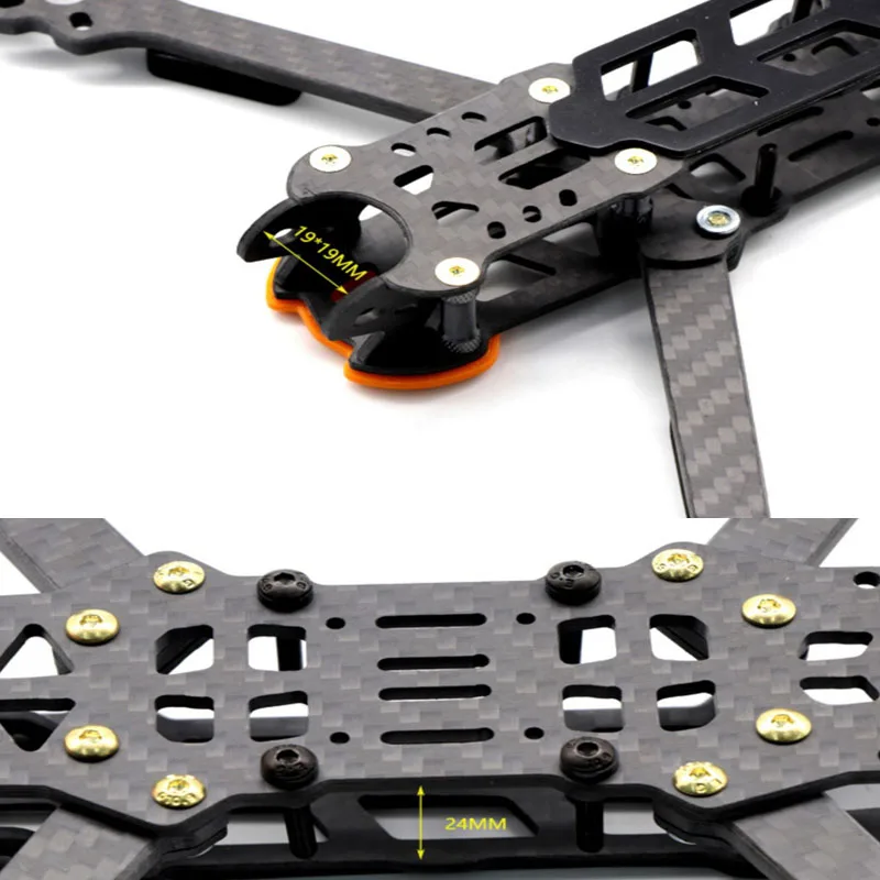 MAK4 5/6/7inch FPV Racing Drone Frame Carbon Fiber Quadcopter Frame Kit( 5inch)