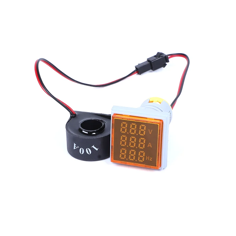 High quality frequency meters 3 in 1 digital meter AD16-22VAH 20-75Hz 0-100A 60-500V digital voltmeter ammeter