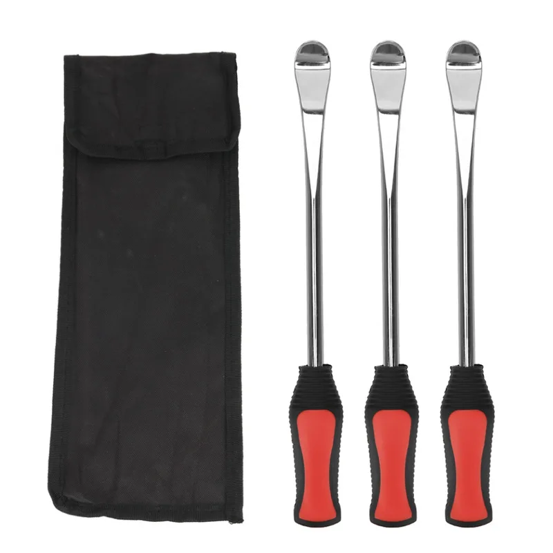 14.5 Inch Long Tire Changing Spoon Levers Repair Iron Tool Kit with Rim Protector for Auto Bicycle Motorcycle