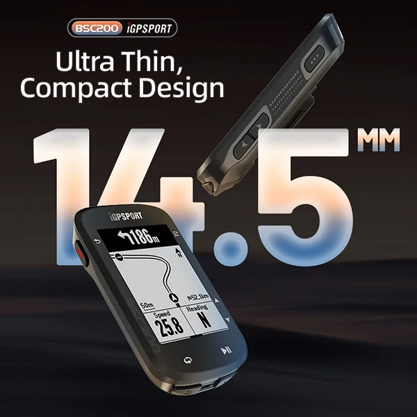 BSC200 iGPSPORT New Model BSC200 Bicycle Computer GPS BLE ANT+ Bicycle Speedometer Route Navigation Cycling Computer