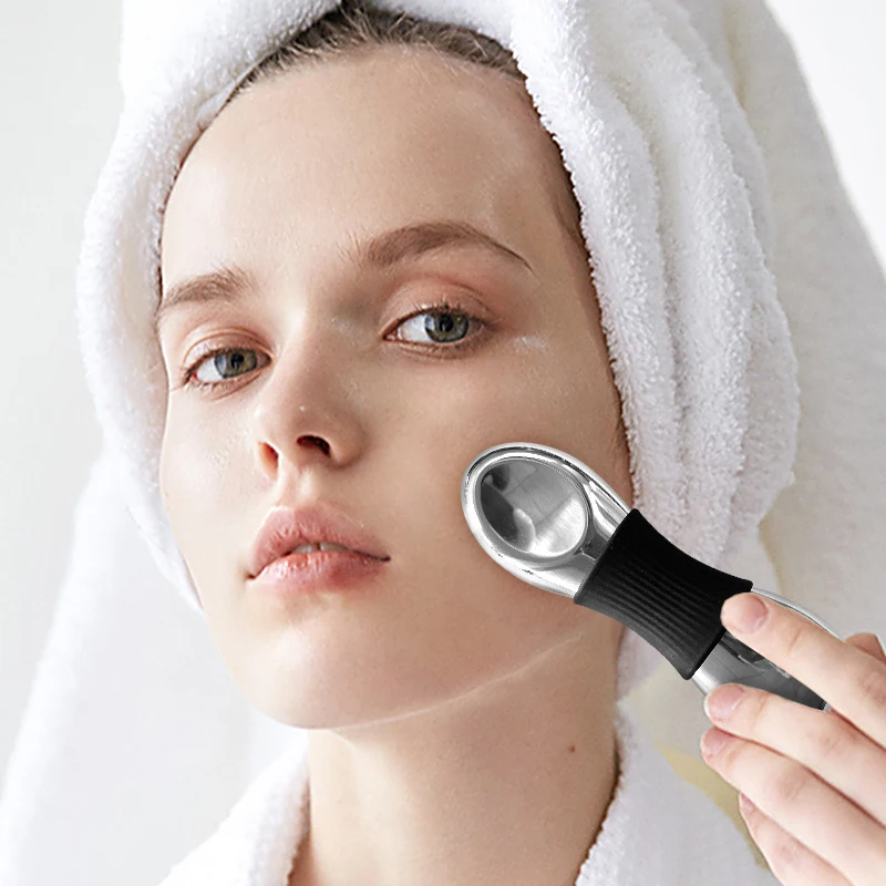 Heart Shape Spoons Cooling Globes Face Massager Facial Cryo Sticks