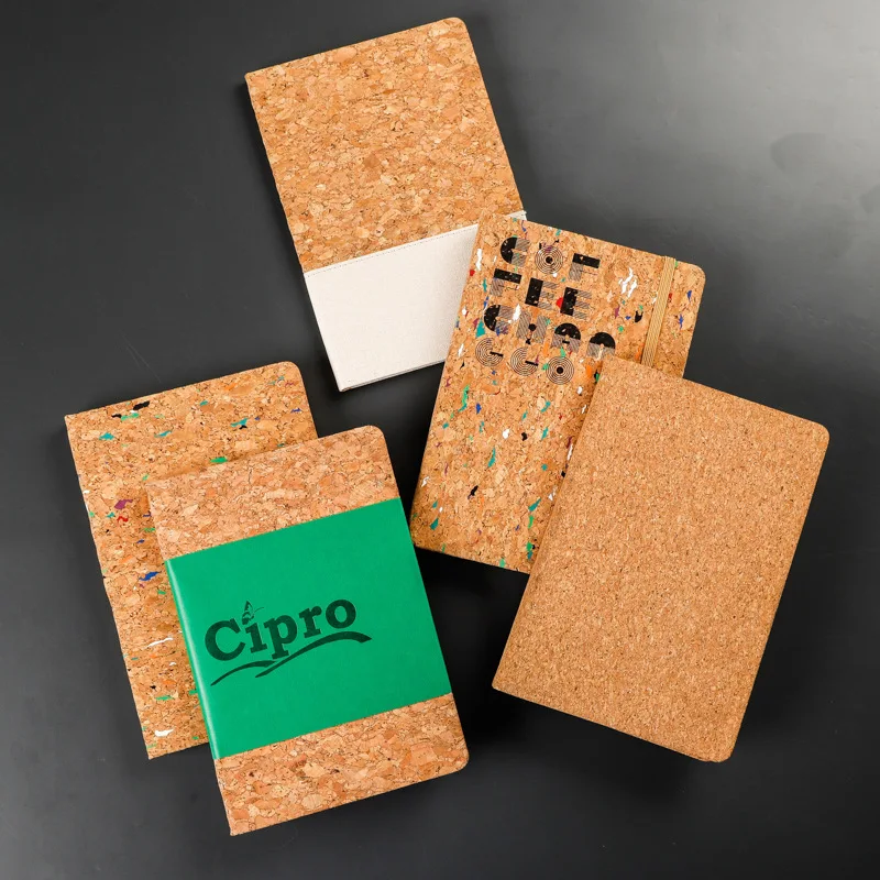A5 Cork Creative PU Splicing Notebook Wholesale Business Office Notebook Set Can Be Defined Logo Notebook