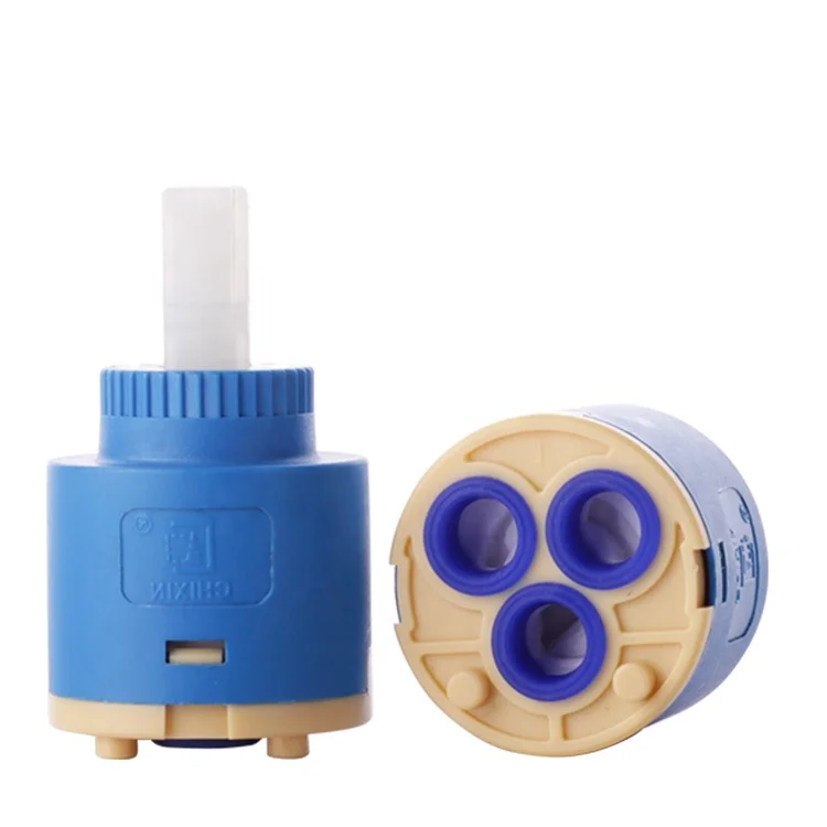 
35mm Plastic Ceramic Tap Cartridge Single Seal Not Idling Ceramic Faucet Cartridge 