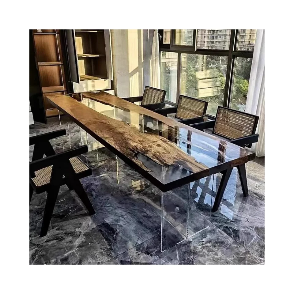 Wholesale Table Top Resin Epoxy Factory Clear Transparent Epoxy Resin For River Office Table