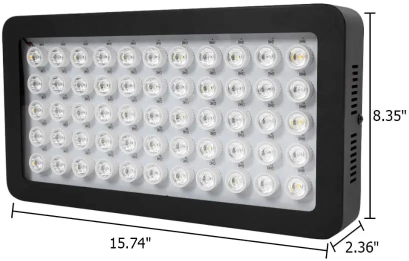  165W LED морской аквариумная лампа для коралловых рифов полный спектр затемнения освещения аквариума белого и голубого
